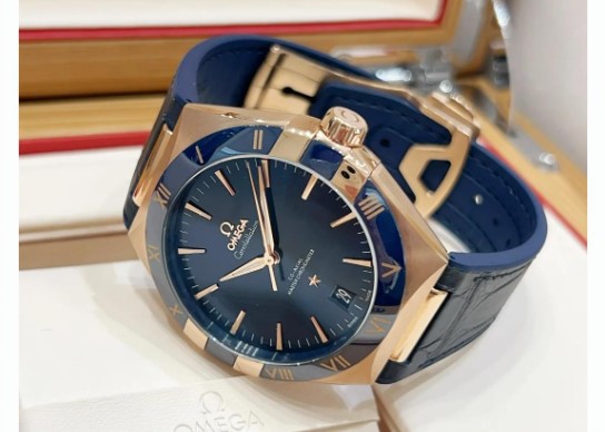 オメガ 41mm ブルーサンバースト ダイアル レビュー - 加奈ショップ