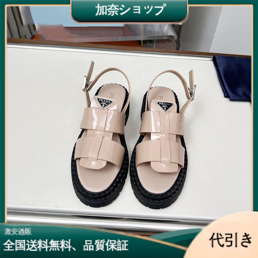 プラダ 2025年春夏 レザーサンダル-加奈ショップ