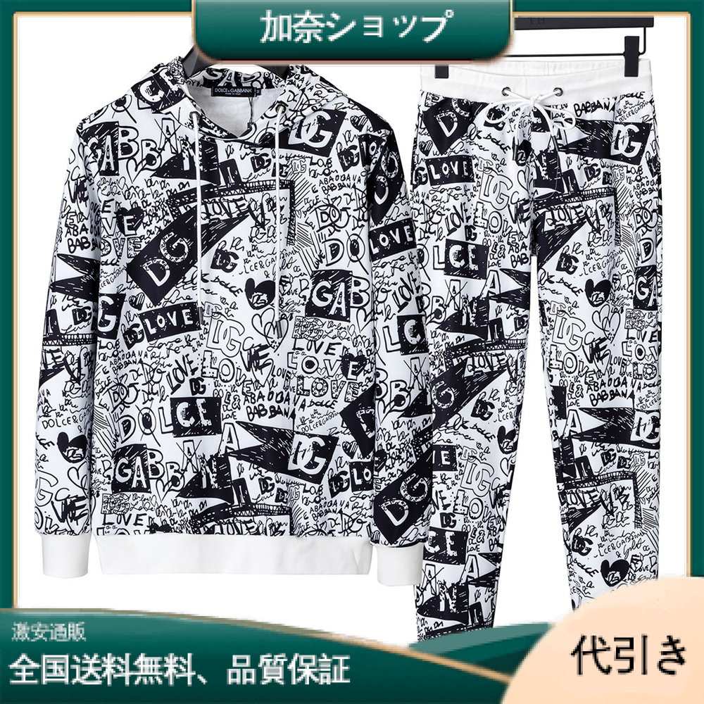 ドルチェ＆ガッバーナ コラージュ グラフィティ プリント カジュアル スーツ-加奈ショップ