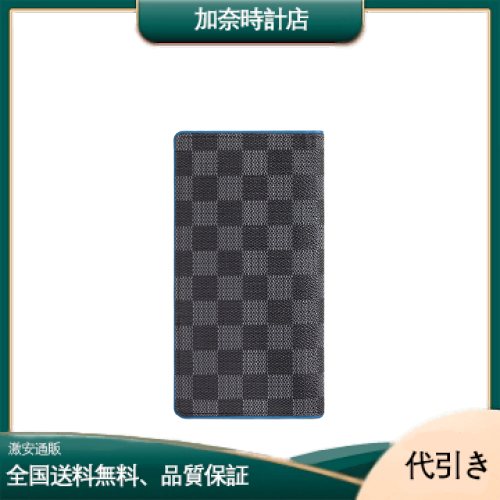 ルイヴィトン LOUIS VUITTON 長財布 ポルトフォイユブラザ ダミエグラフィット ブルー-加奈時計店