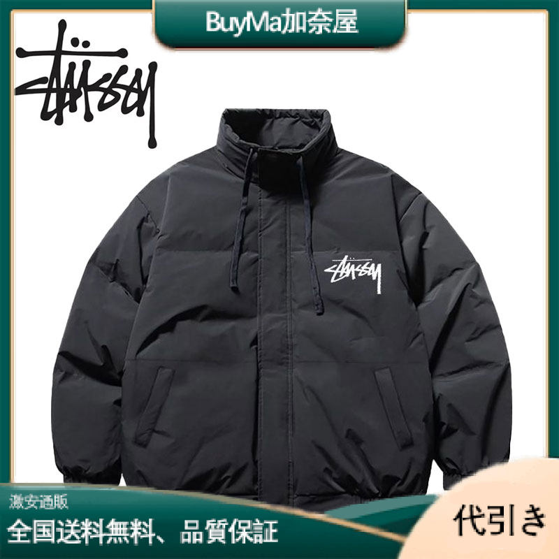 STUSSY 暖かくスタイリッシュな冬用ダウンジャケット メンズ＆レディース-BuyMa加奈屋