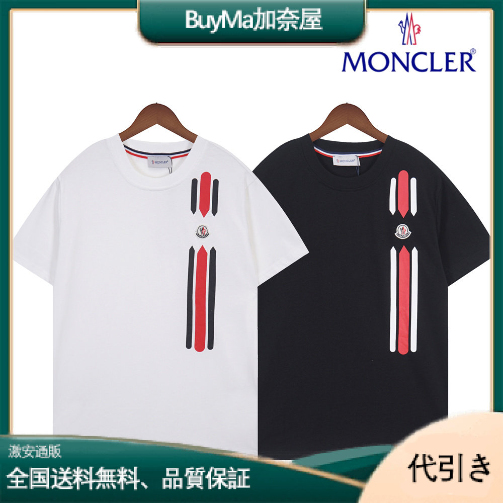 【関税込】国内即発 MONCLER 水性ロゴプリント 半袖Tシャツ-BuyMa加奈屋