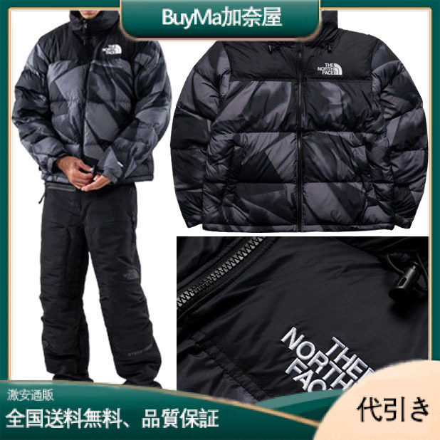 The North Face プリント柄 ヌプシ ダウンジャケット 米国モデル-BuyMa加奈屋