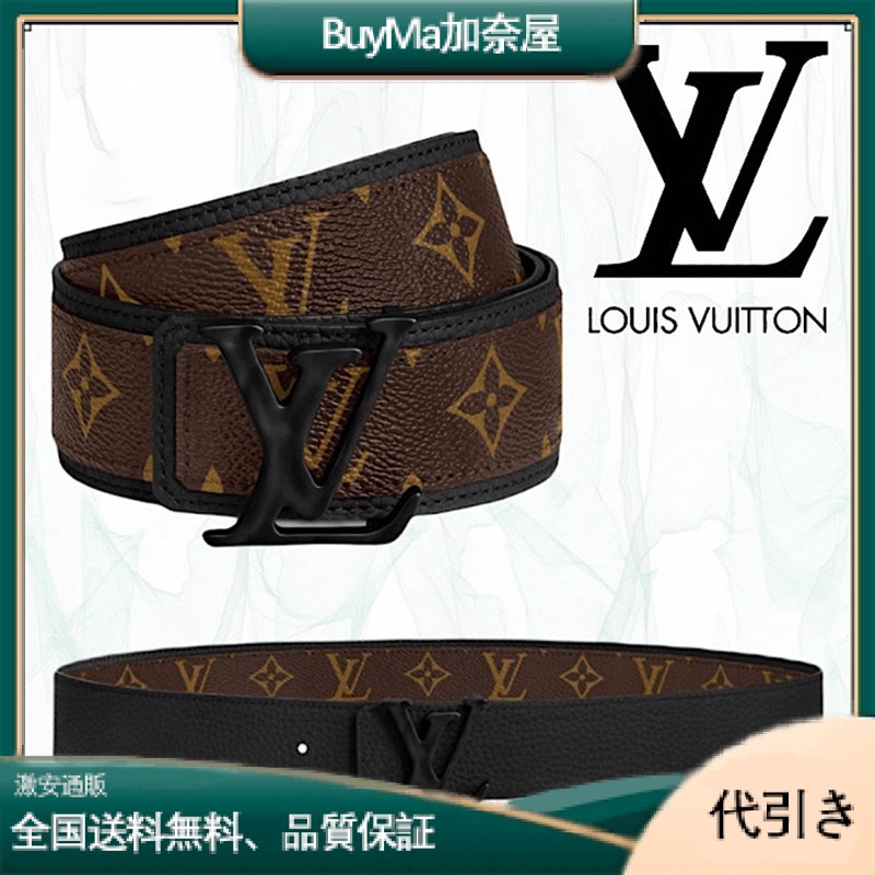 LOUIS VUITTON サンチュール LVシェイプ 40MM ベルト モノグラムMP205U-BuyMa加奈屋