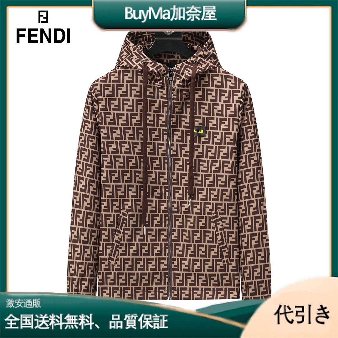  Fendi ダブルFジップを採用した防風軽量ジッパージャケット-BuyMa加奈屋