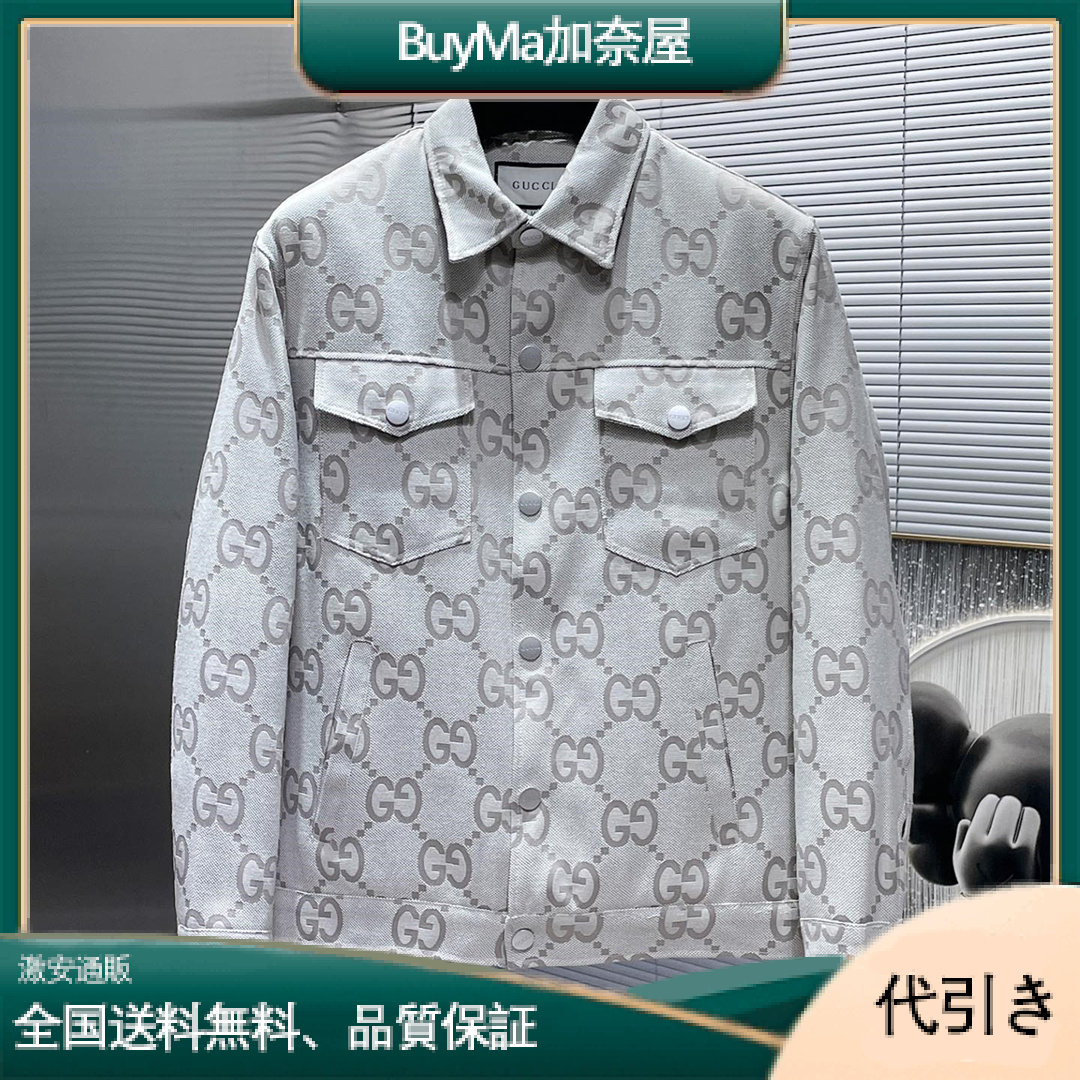 累積売上総額第１位【【送料込み】SALE!!Gucciグッチ】GGジャガードデニムシャツ-BuyMa加奈屋