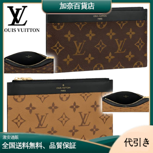 最新作 ルイヴィトン スリム パース モノグラム ポーチ 長財布 M80390/M80348-加奈百貨店