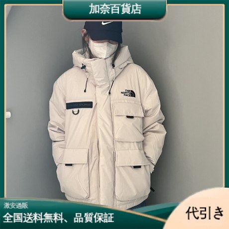 THE NORTH FACE 機能的なマルチポケットのフード付きダウンジャケット	-加奈百貨店