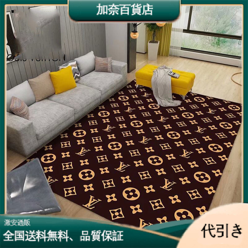 LOUIS VUITTON ルイヴィトン ブラック クラシックLVモノグラム カーペット-加奈百貨店